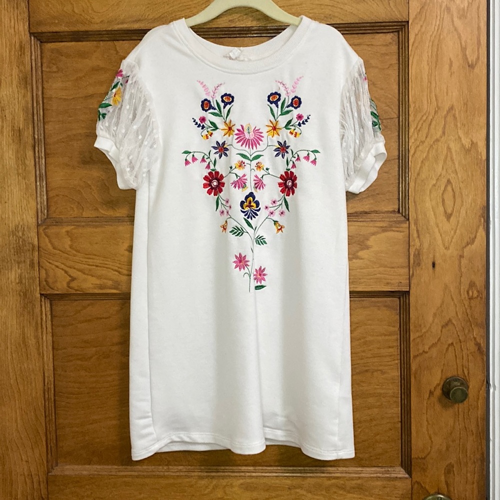 Hannah Banana Girls Embroidered Dress